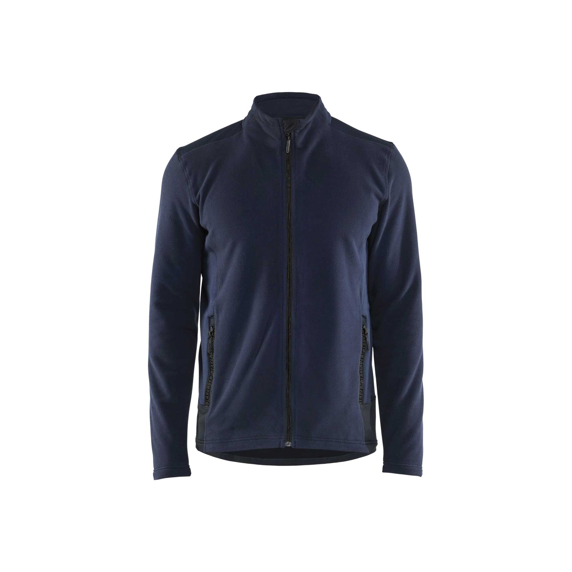 BLAKLADER 47651010 Microfleece Jacket Hi Vis Reflective Work Jacket MEN - Antipilling